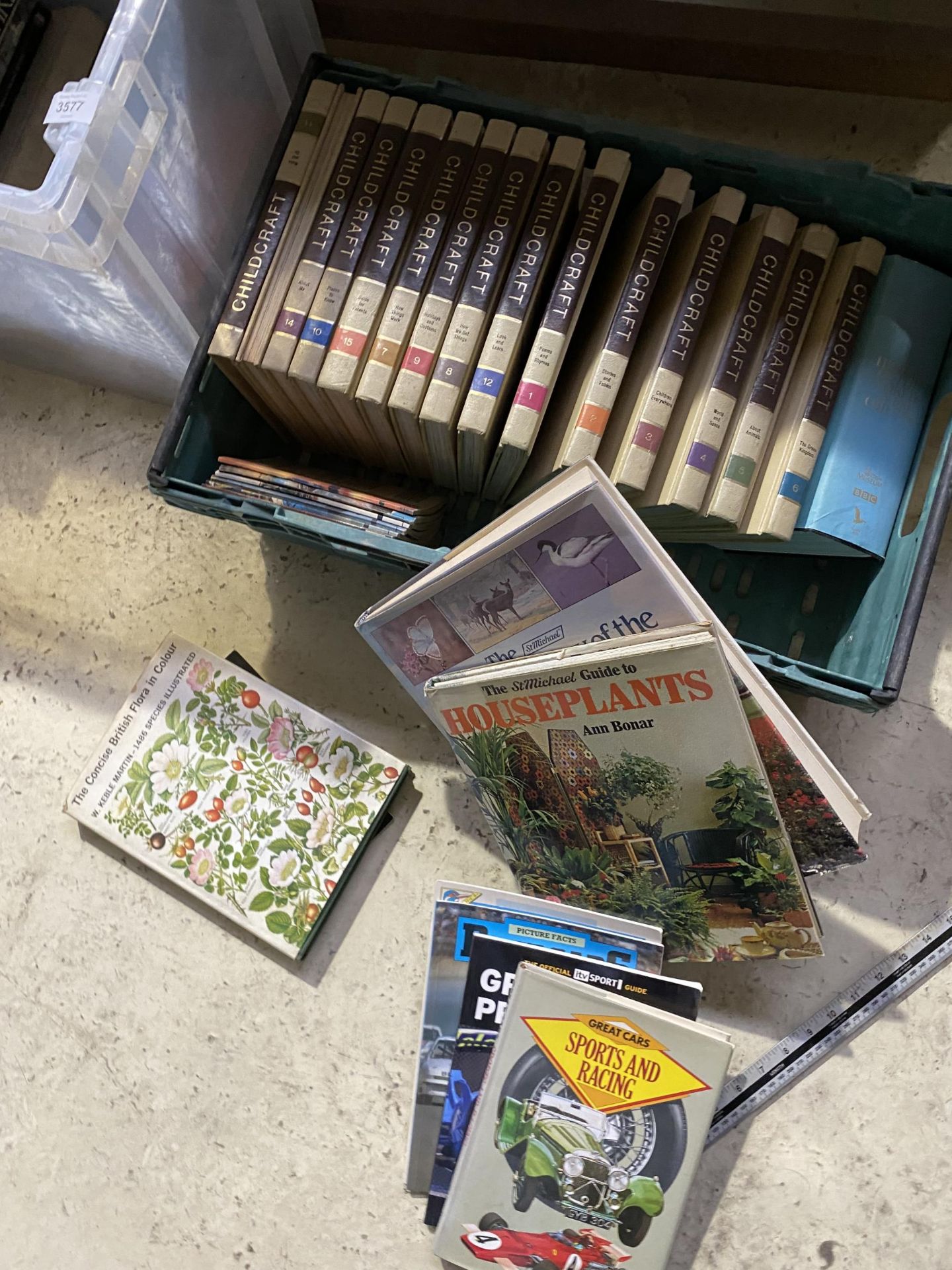TWO BOXES OF ASSORTED BOOKS, CARS, PLANTS ETC - Bild 3 aus 4