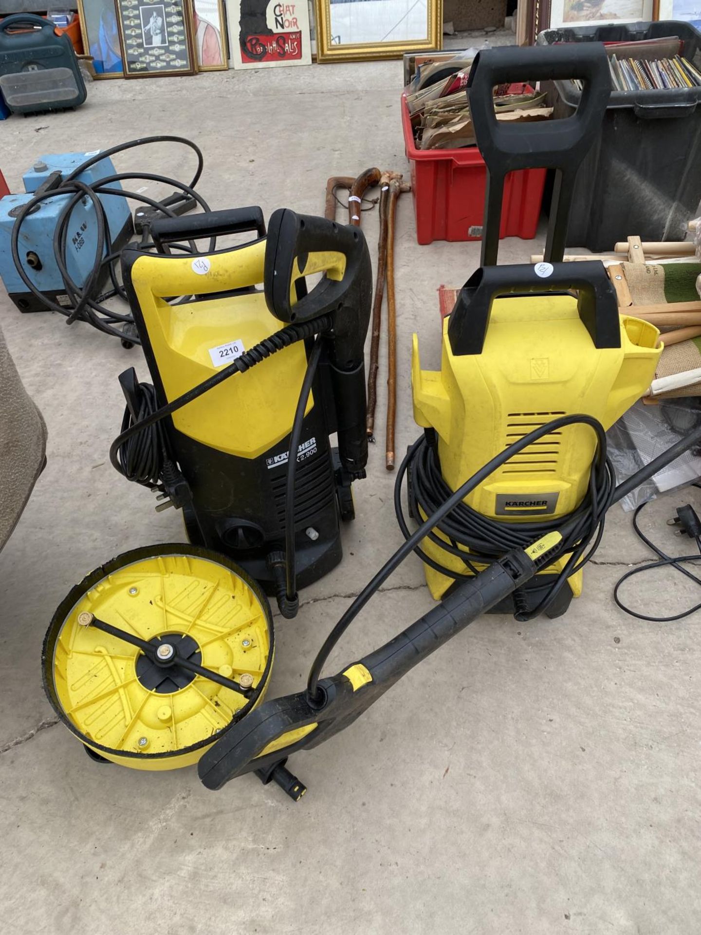 TWO KARCHER ELECTRIC PRESSURE WASHERS