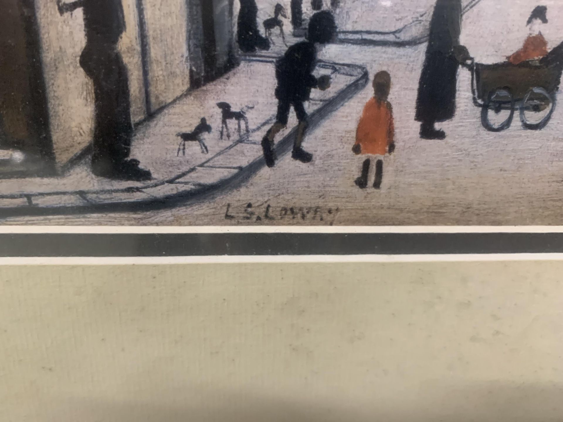 AN L S LOWRY FRAMED PRINT - Image 3 of 3