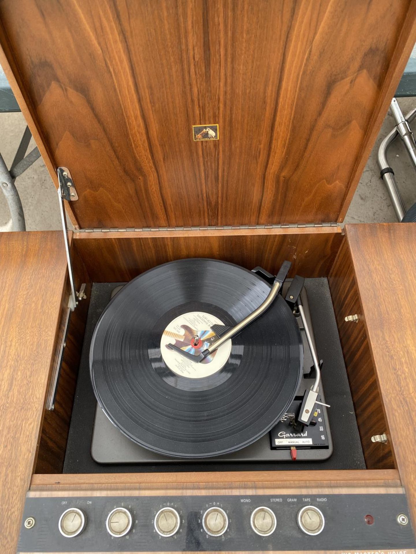 A TEAK 'HIS MASTERS VOICE' RADIOGRAM WITH GARRARD RECORD DECK - Image 2 of 2