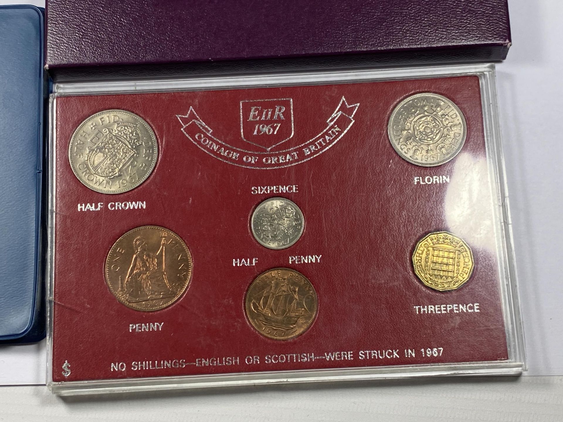 A 1970 CASED PROOF SET, 1967 SET AND A BRITAINS FIRST DECIMAL SET - Image 2 of 3