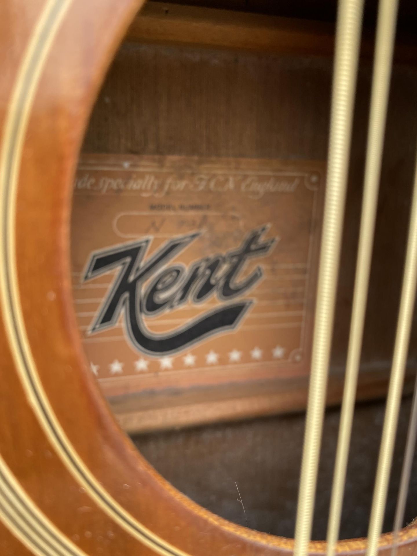 A KENT TWELVE STRING ACOUSTIC GUITAR - Image 3 of 4