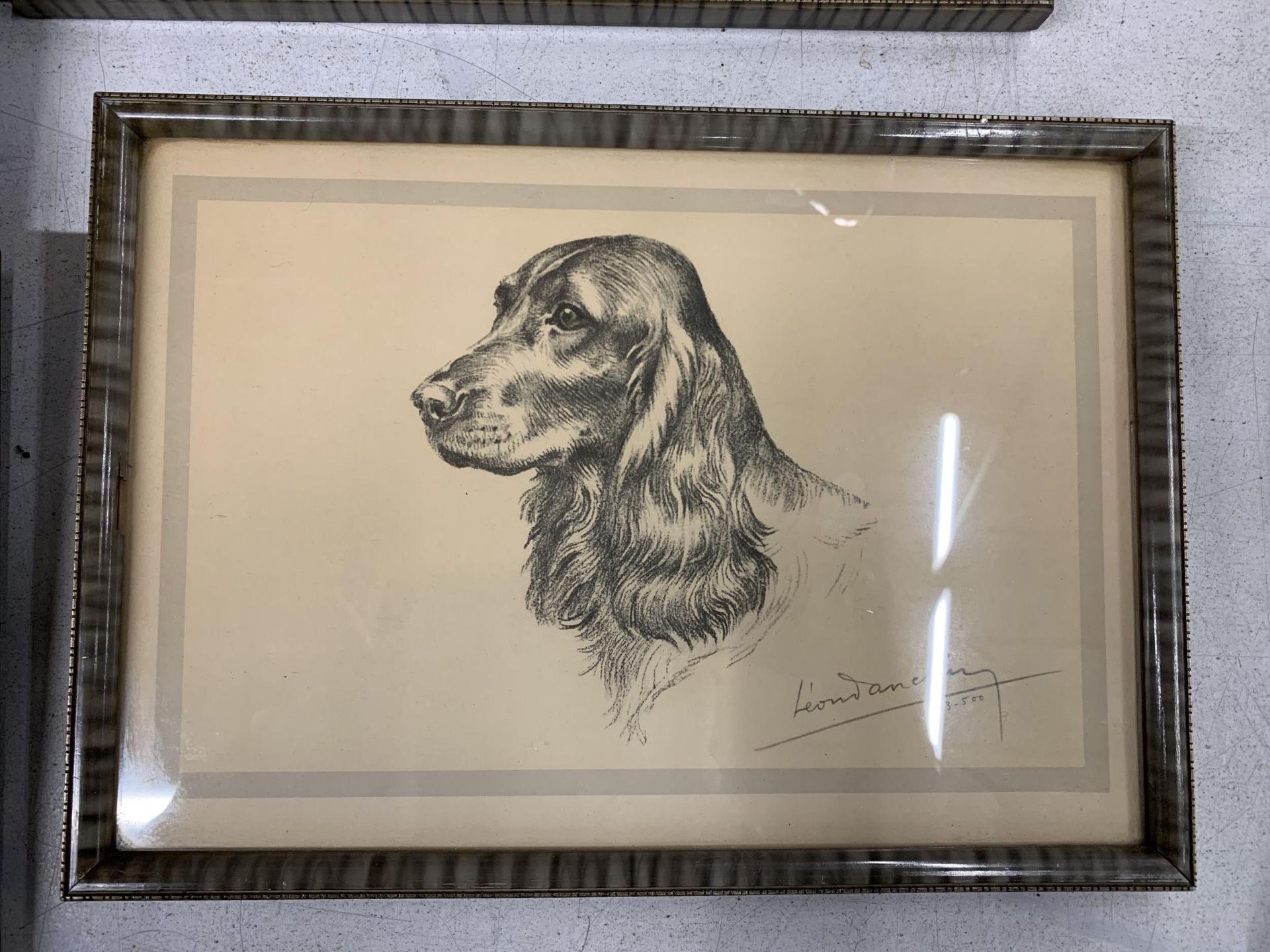 SIX LIMITED EDITION PENCIL PRINTS OF HUNTING DOGS SIGNED BY THE ARTIST - Image 2 of 4