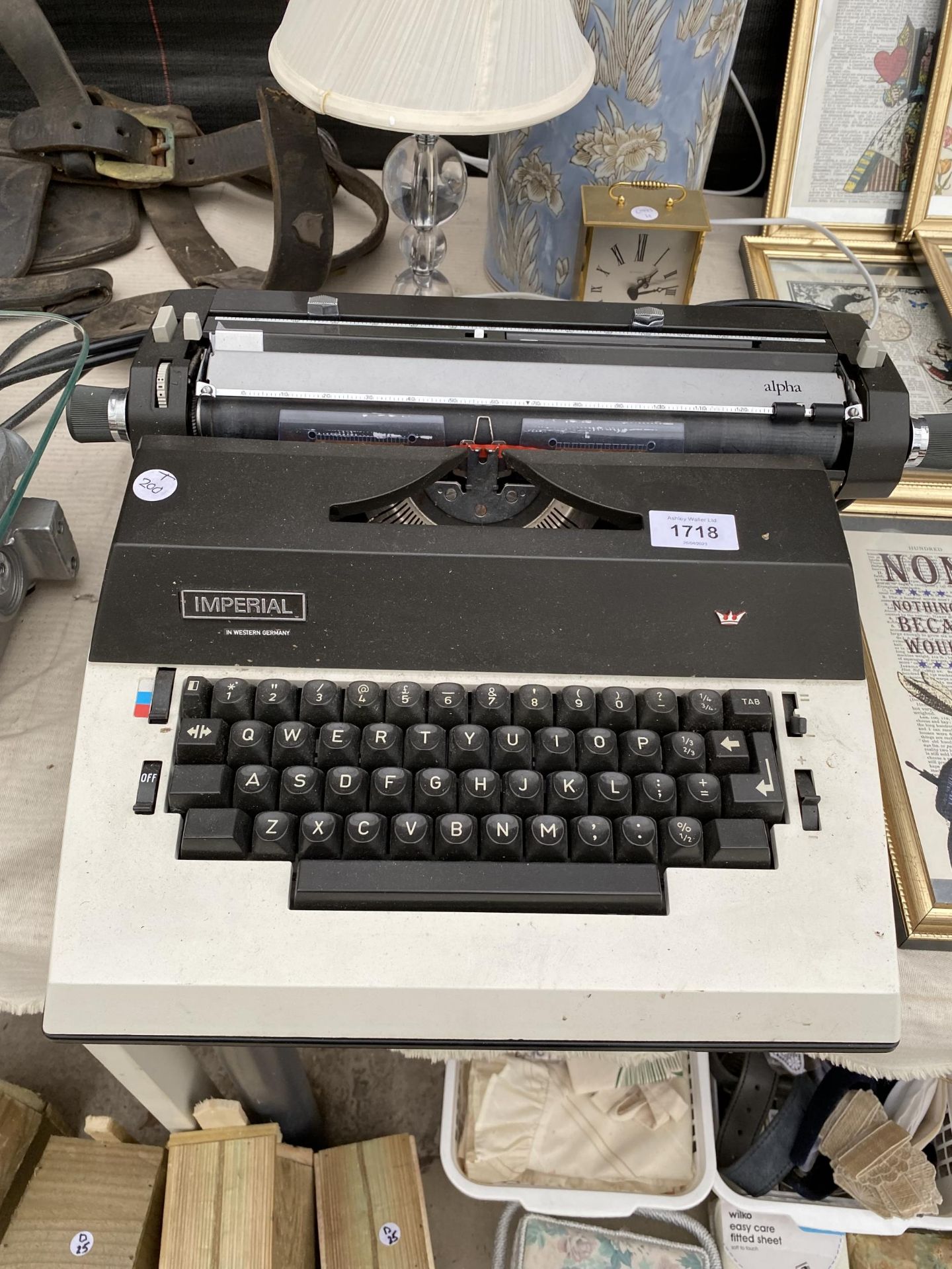 AN IMPERIAL ALPHA TYPEWRITER