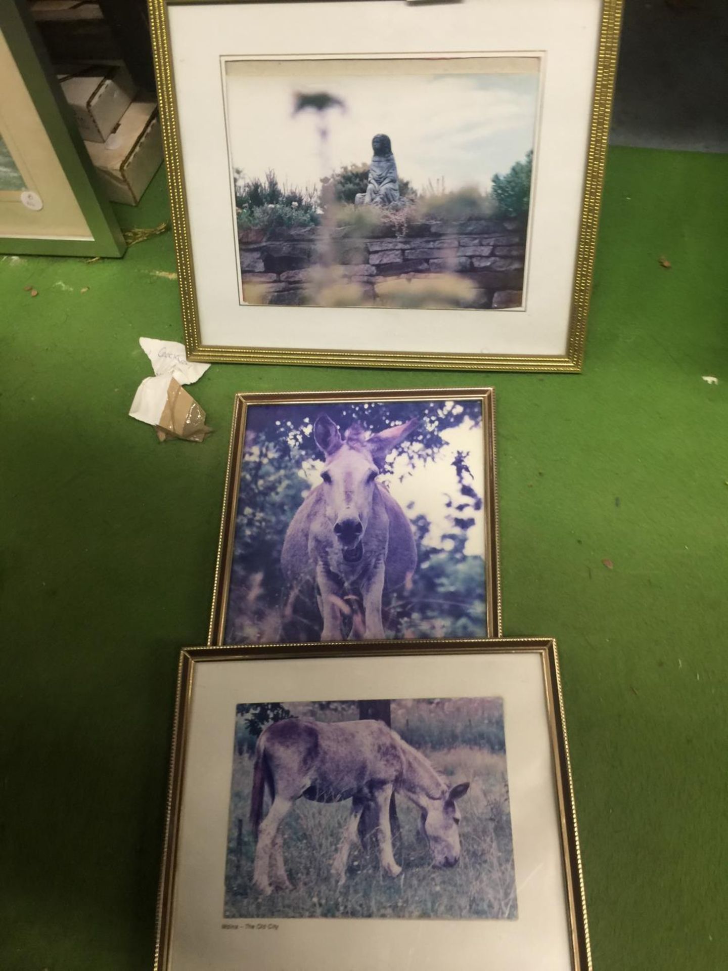 THREE FRAMED AND MOUNTED PRINTS OF MDINA - THE OLD CITY