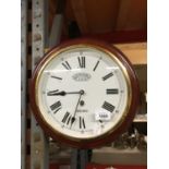 A VINTAGE STYLE SEIKO 'STATION' WALL CLOCK DIAMETER APPROX 30CM