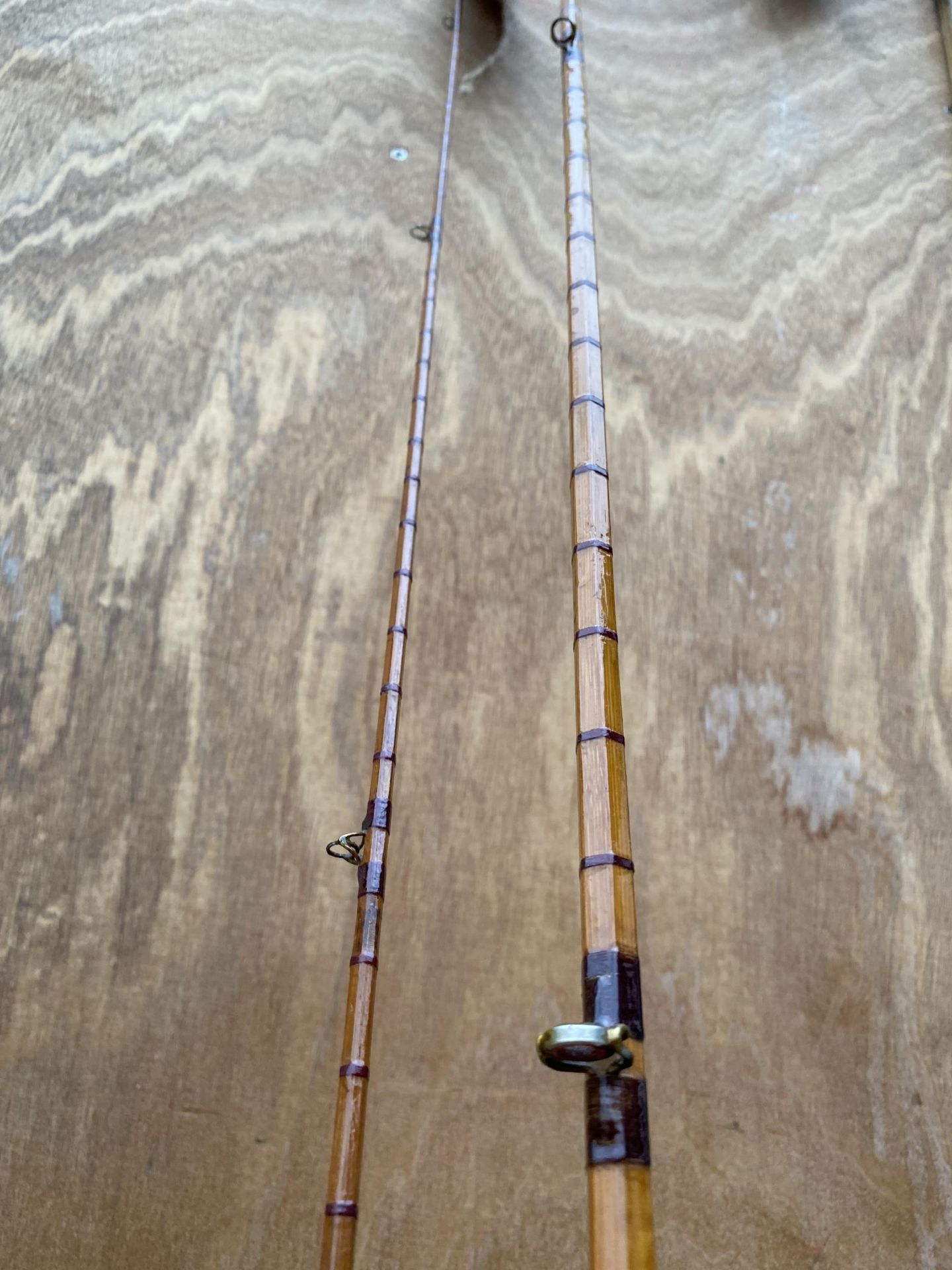 AN S ALLCOCK & SON 'THE RIBBLE' FLY FISHING ROD WITH S ALLCOCK ROD BAG - Image 3 of 5