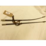 TWO RIDING CROPS, LENGTH 64CM