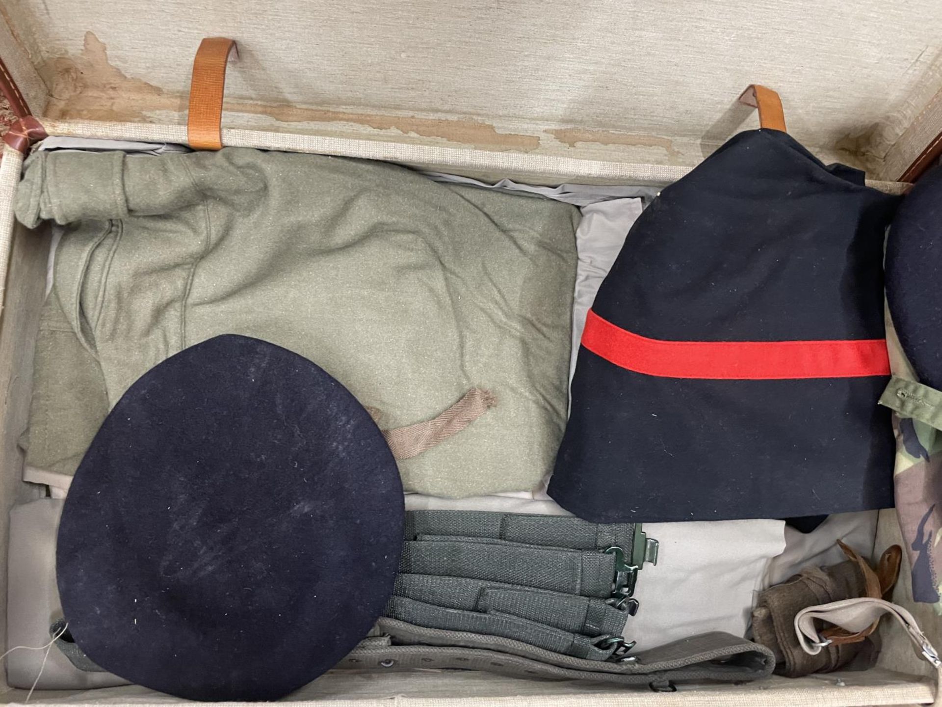 TWO SUITCASES CONTAINING A LARGE QUANTITY OF BRITISH ARMY UNIFORMS, CAMOUFLAGE ITEMS ETC - Image 5 of 5