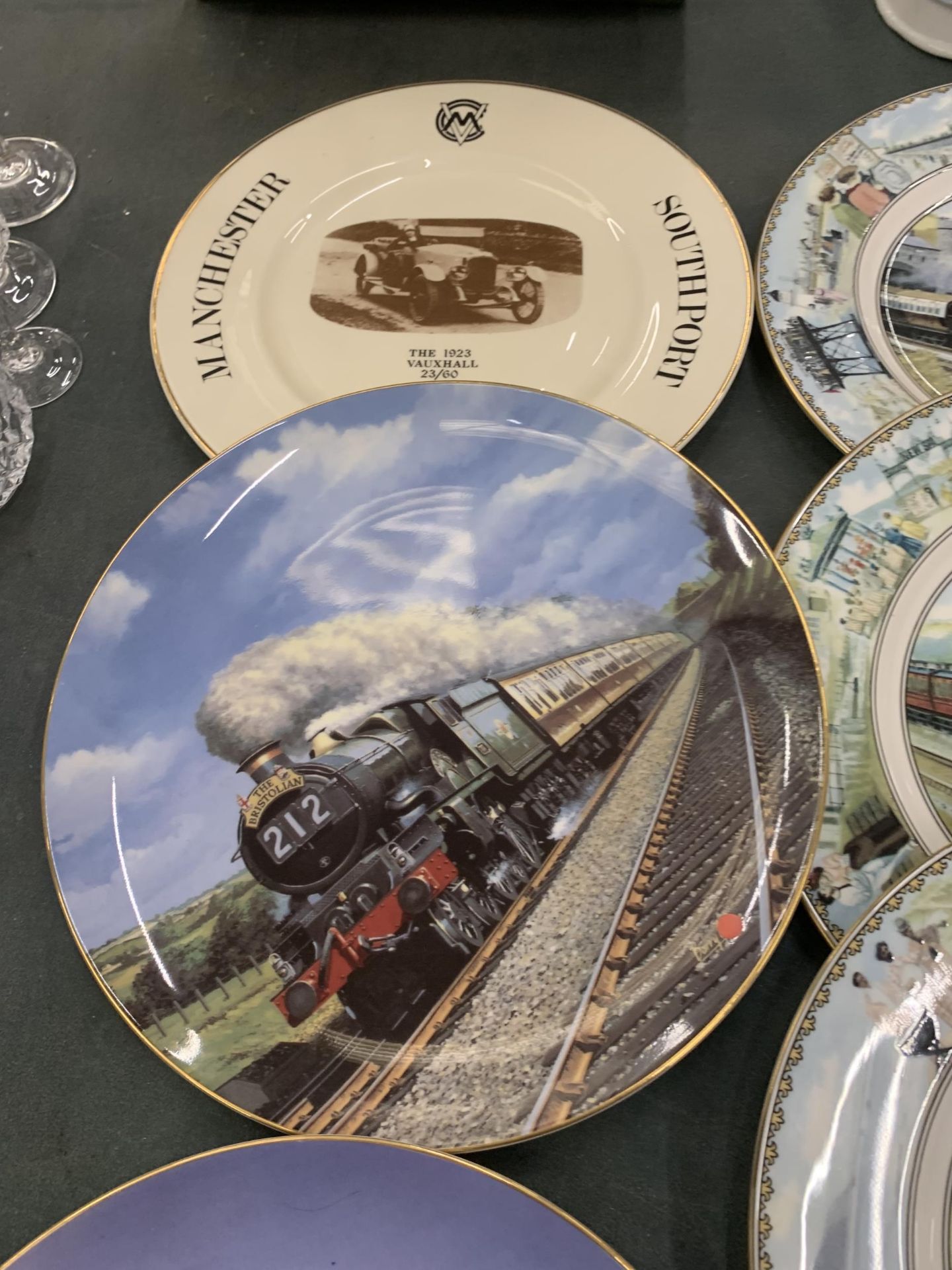 A MIXED GROUP OF TRAIN RELATED COLLECTORS PLATES, COALPORT, ROYAL DOULTON ETC - Image 15 of 21