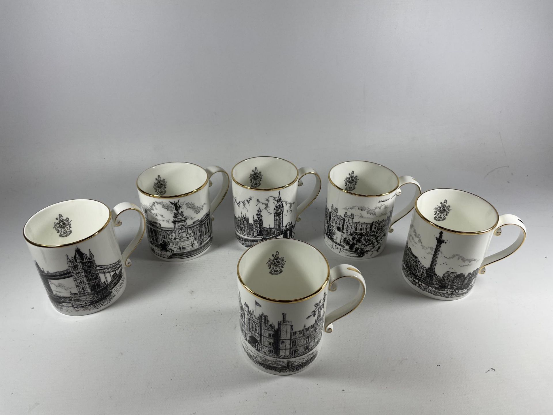 SIX GOODWIN CHINA CUPS WITH SCENES OF LONDON - Image 2 of 4