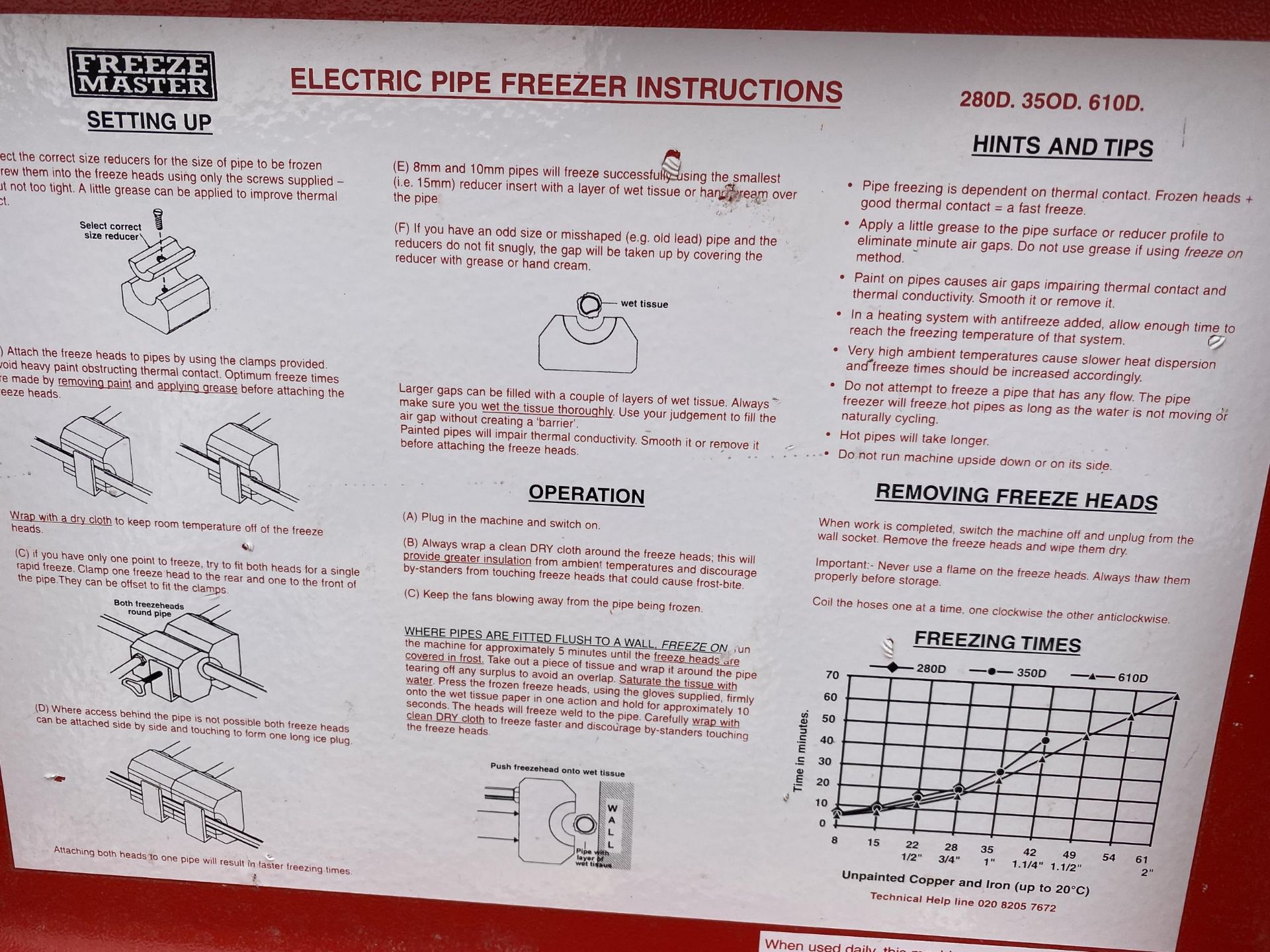 A CASED ELECTRIC PIPE FREEZER KIT - Image 4 of 4