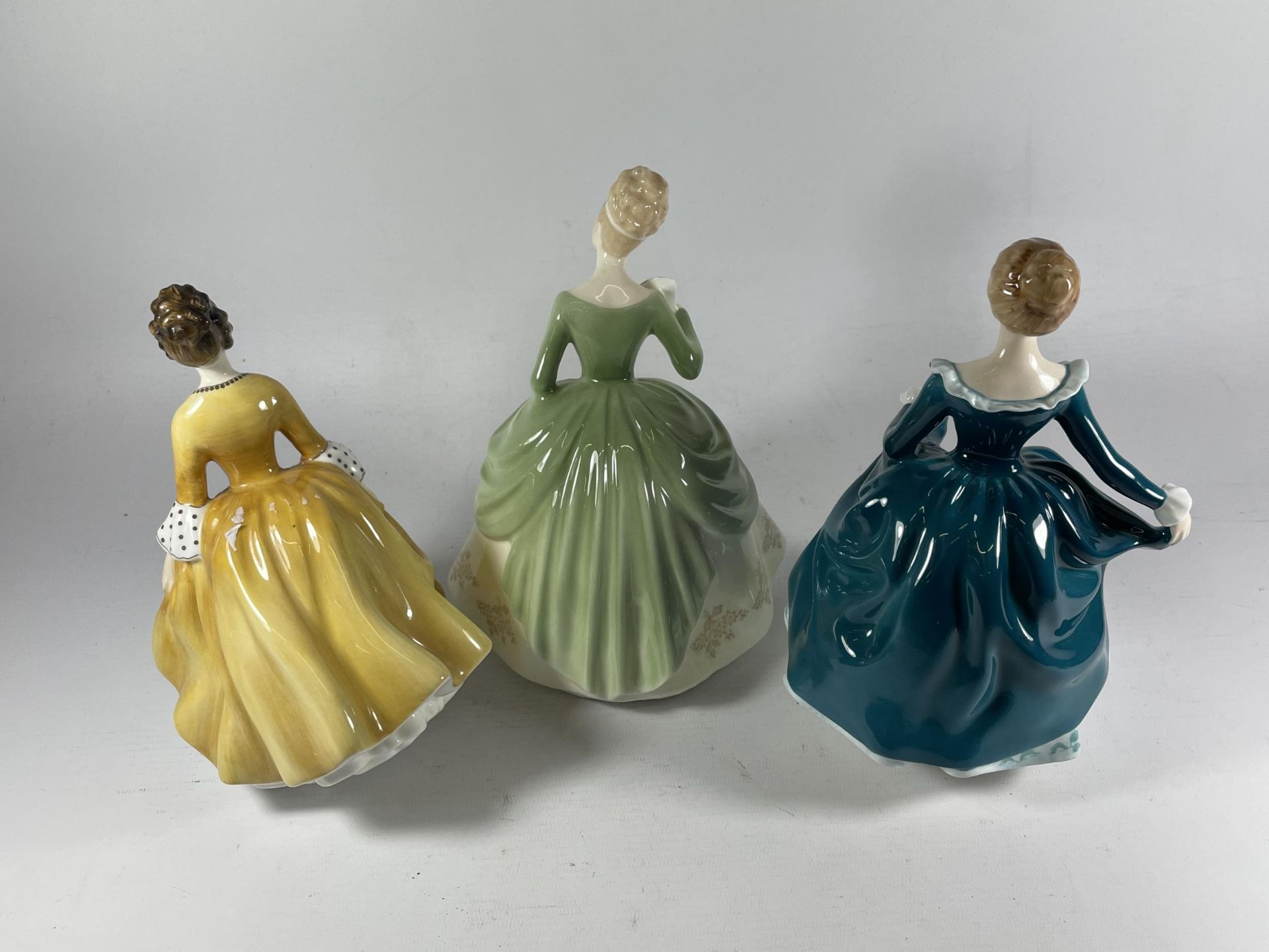 THREE ROYAL DOULTON LADIES TO INCLUDE 'CORALIE' HN2307, 'JANINE' HN 2461 (SECONDS) AND 'SOIREE' HN - Image 2 of 3