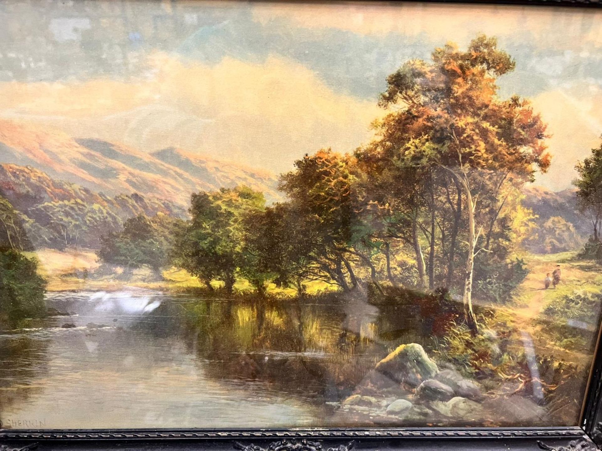 A FRAMED COUNTRY SCENE PRINT - Image 2 of 6