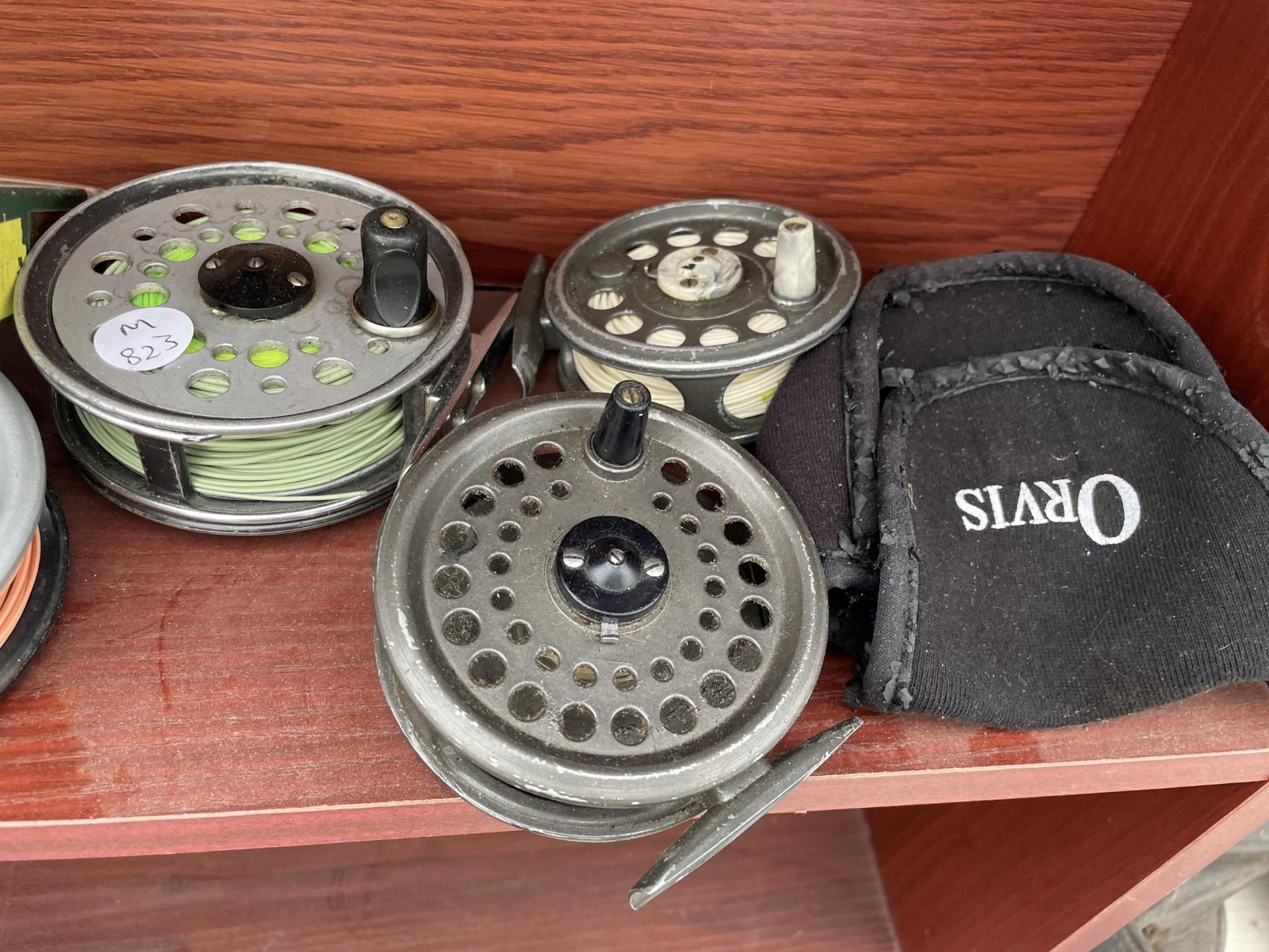 EIGHT VARIOUS FLY FISHING REELS AND A SPOOL OF FLY LINE - Image 2 of 4