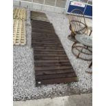 FOUR WOODEN FENCE PANELS