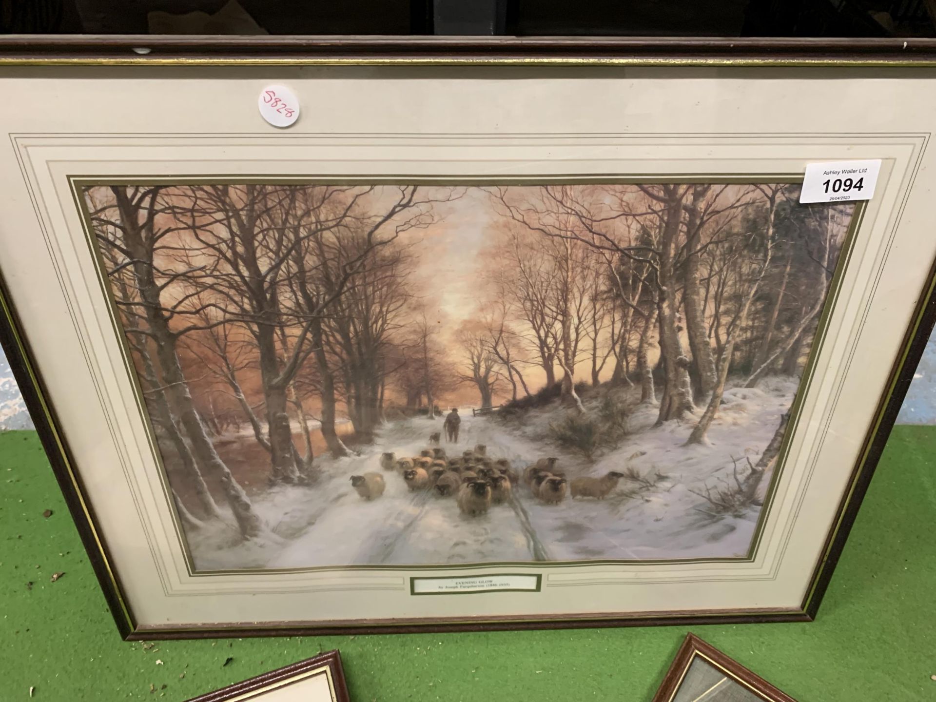 FOUR FRAMED PRINTS, TWO BY JOHN CONSTABLE, DANIEL SHERRIN AND JOSEPH FARQUHARSON - Image 4 of 5