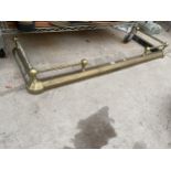 A BRASS EXTENDABLE FIRE FENDER