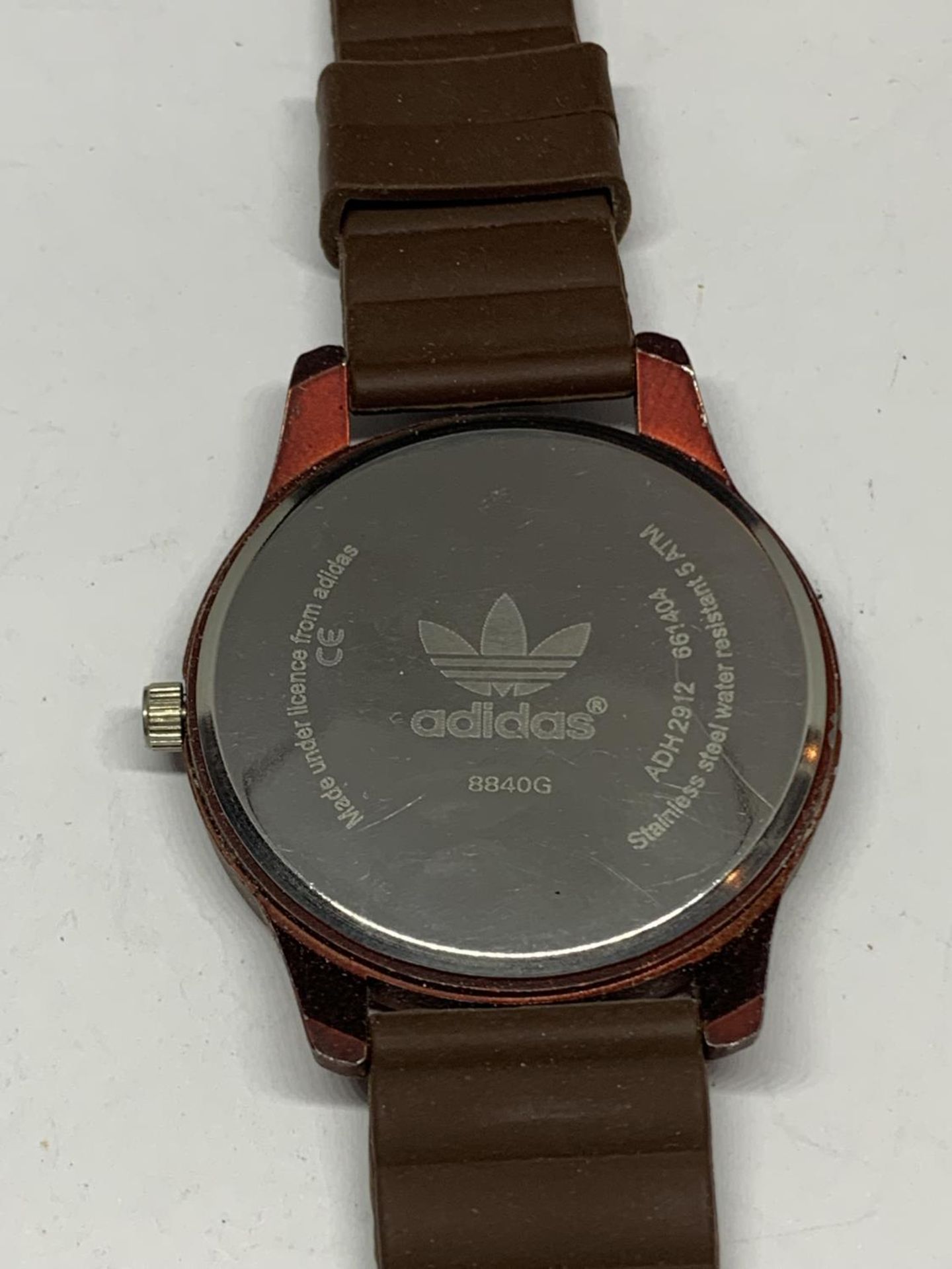 AN ADIDAS WRIST WATCH SEEN WORKING BUT NO WARRANTY - Image 3 of 3