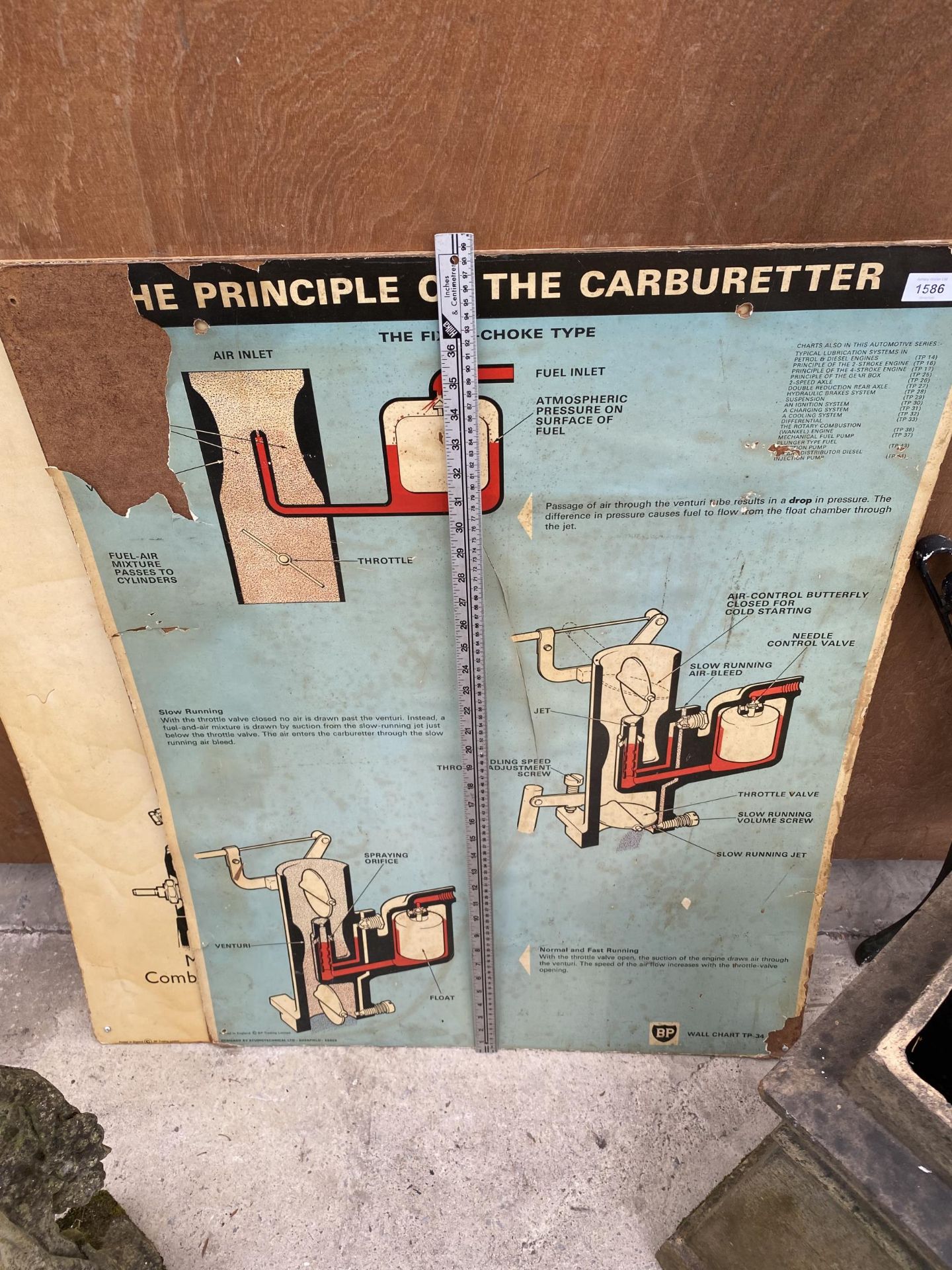 THREE VINTAGE WOODEN MECHANICS TEACHING AID POSTERS - Image 5 of 5