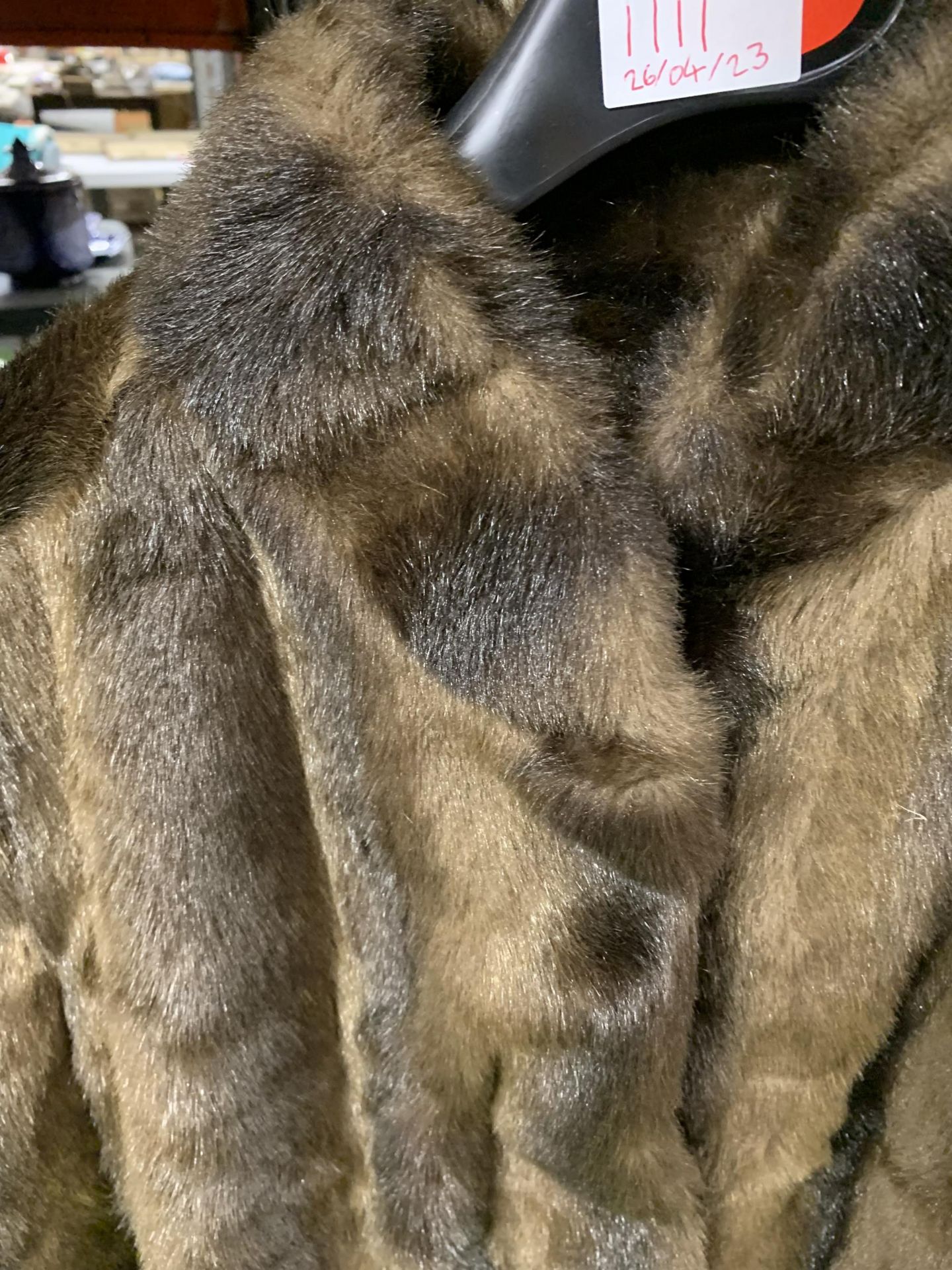 A VINTAGE FULL LENGTH FUR COAT - Image 2 of 2