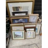 AN ASSORTMENT OF FRAMED PRINTS AND PICTURES