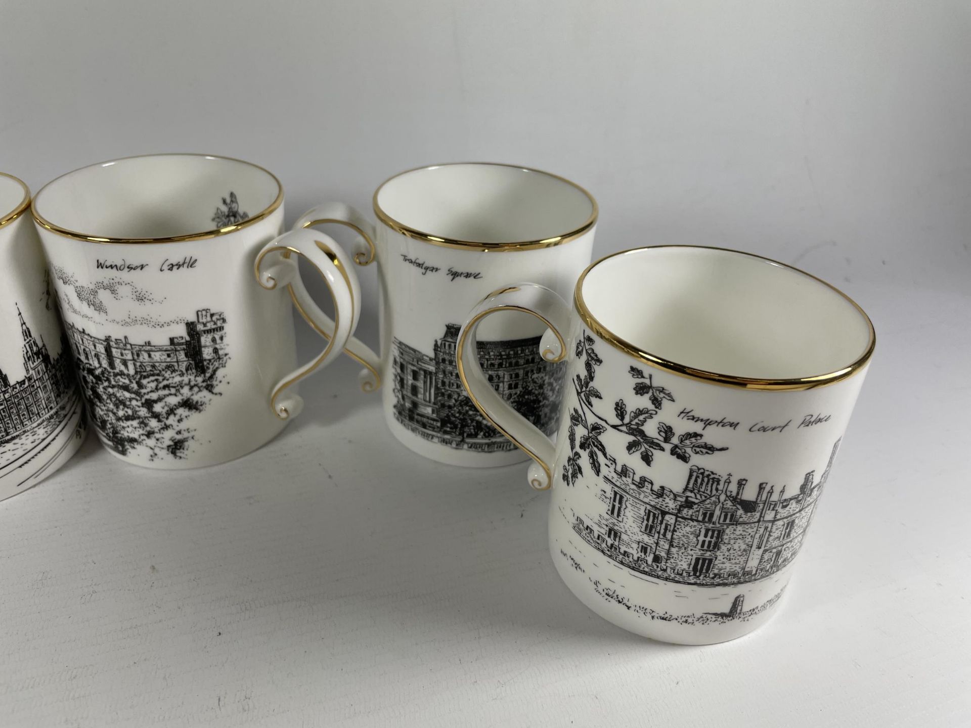 SIX GOODWIN CHINA CUPS WITH SCENES OF LONDON - Image 3 of 4