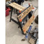 TWO BLACK AND DECKER FOLDING WORK BENCHES