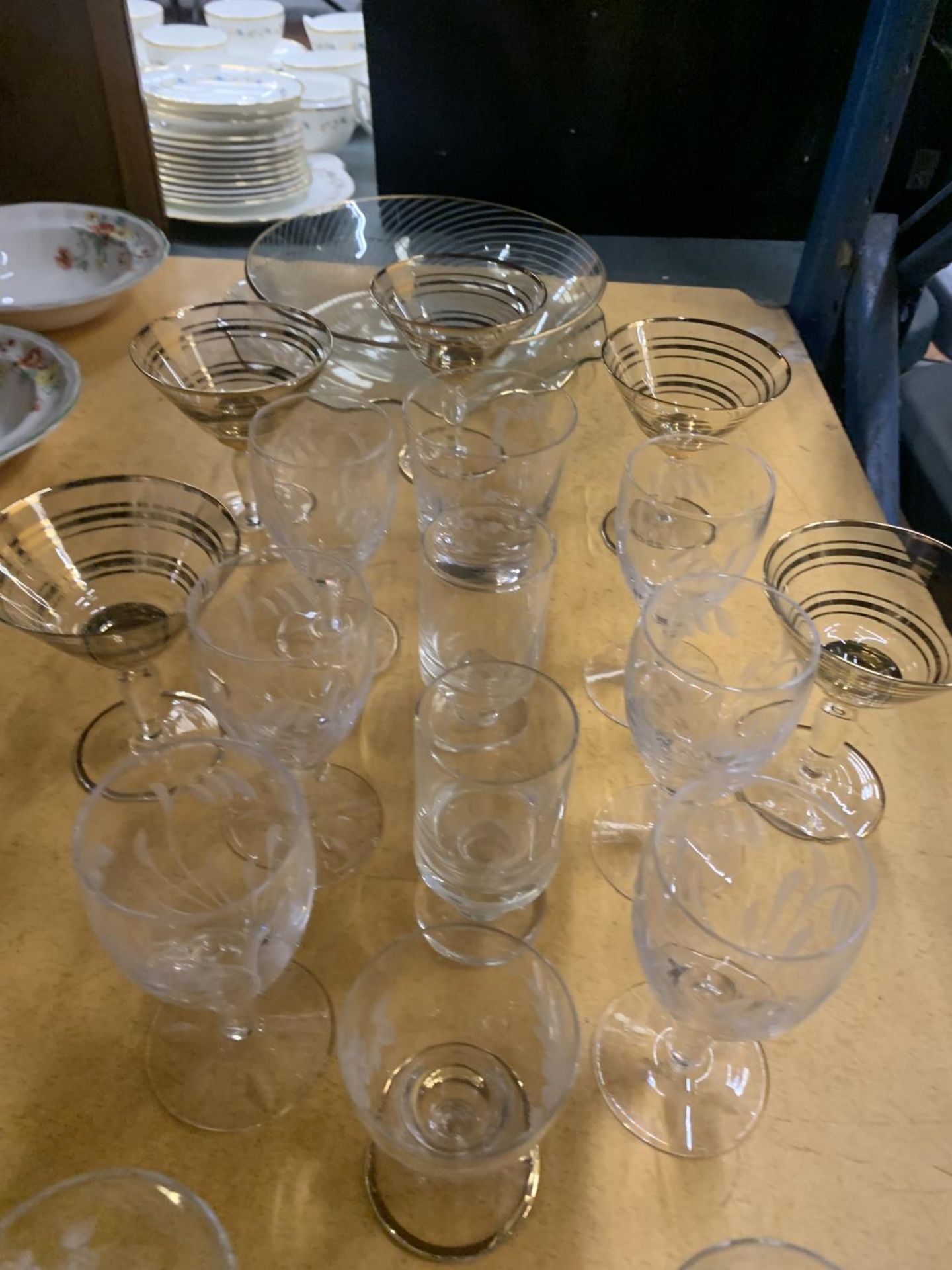 A QUANTITY OF GLASSES TO INCLUDE MARTINI, SHERRY, PORT, ETC - Image 2 of 2