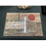 AN ANITA HARRIS CERAMIC PLAQUE OF MIDDLEPORT POTTERY 30CM X 20CM