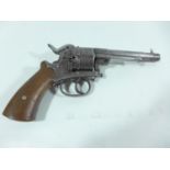 A .44 CALIBRE SIX SHOT PINFIRE REVOLVER, 13CM BARREL, LENGTH 27CM (ACTION A/F)