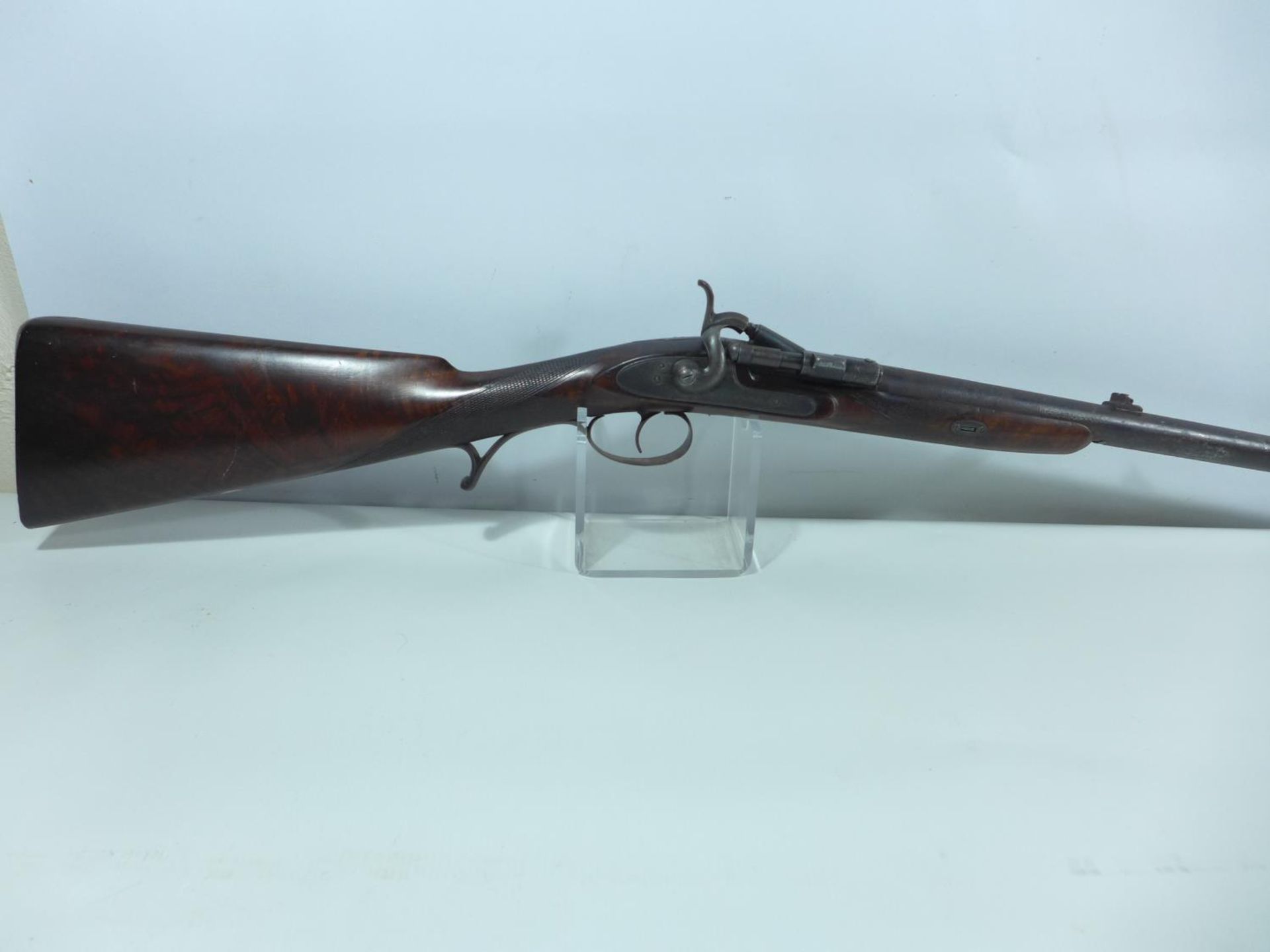 A SNYDER CONVERTED DEACTIVATED SHOTGUN, 79CM BARREL, LOCK MARKED WATSON AND SON, LENGTH 127CM - Image 2 of 8