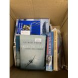 A QUANTITY OF BOOKS ABOUT MILITARY PLANES AND PILOTS