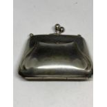 A SILVER PLATED EDWARDIAN PURSE