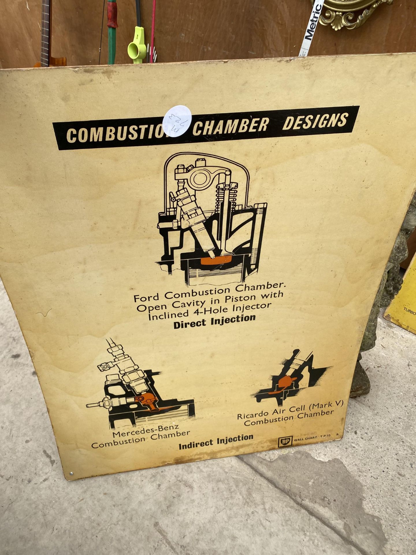 THREE VINTAGE WOODEN MECHANICS TEACHING AID POSTERS - Image 4 of 5