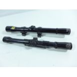 AN A.S.T. 4X2 TELESCOPIC SIGHT AND A WEBLEY 4X20 TELESCOPIC SIGHT (2)