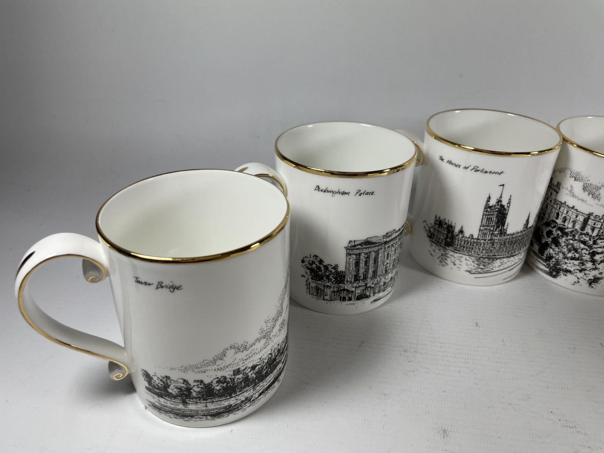 SIX GOODWIN CHINA CUPS WITH SCENES OF LONDON - Image 4 of 4