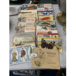 A LARGE QUANTITY OF CIGARETTE CARD ALBUMS TO INCLUDE BRITISH COSTUME, PREHISTORIC ANIMALS, AFRICAN