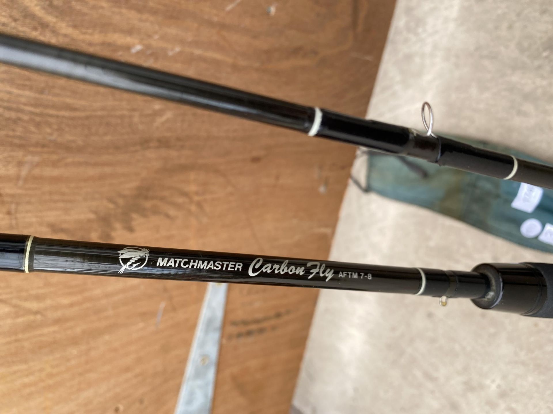 TWO MATCH MASTER 9FT 6" FLY FISHING RODS AFTMA 5-7 - Image 6 of 7