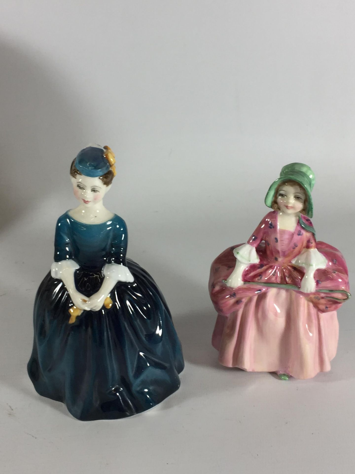 TWO ROYAL DOULTON LADY FIGURES - CHERIE HN2341 (SECONDS) & BO-PEEP HN1811