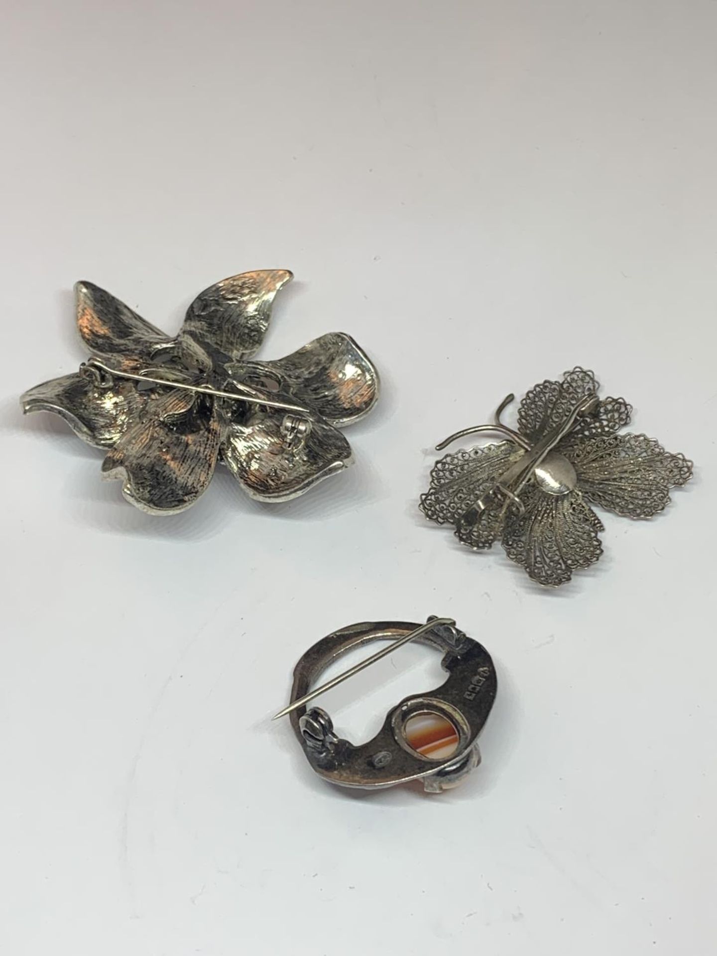 THREE SILVER BROOCHES - Image 2 of 2