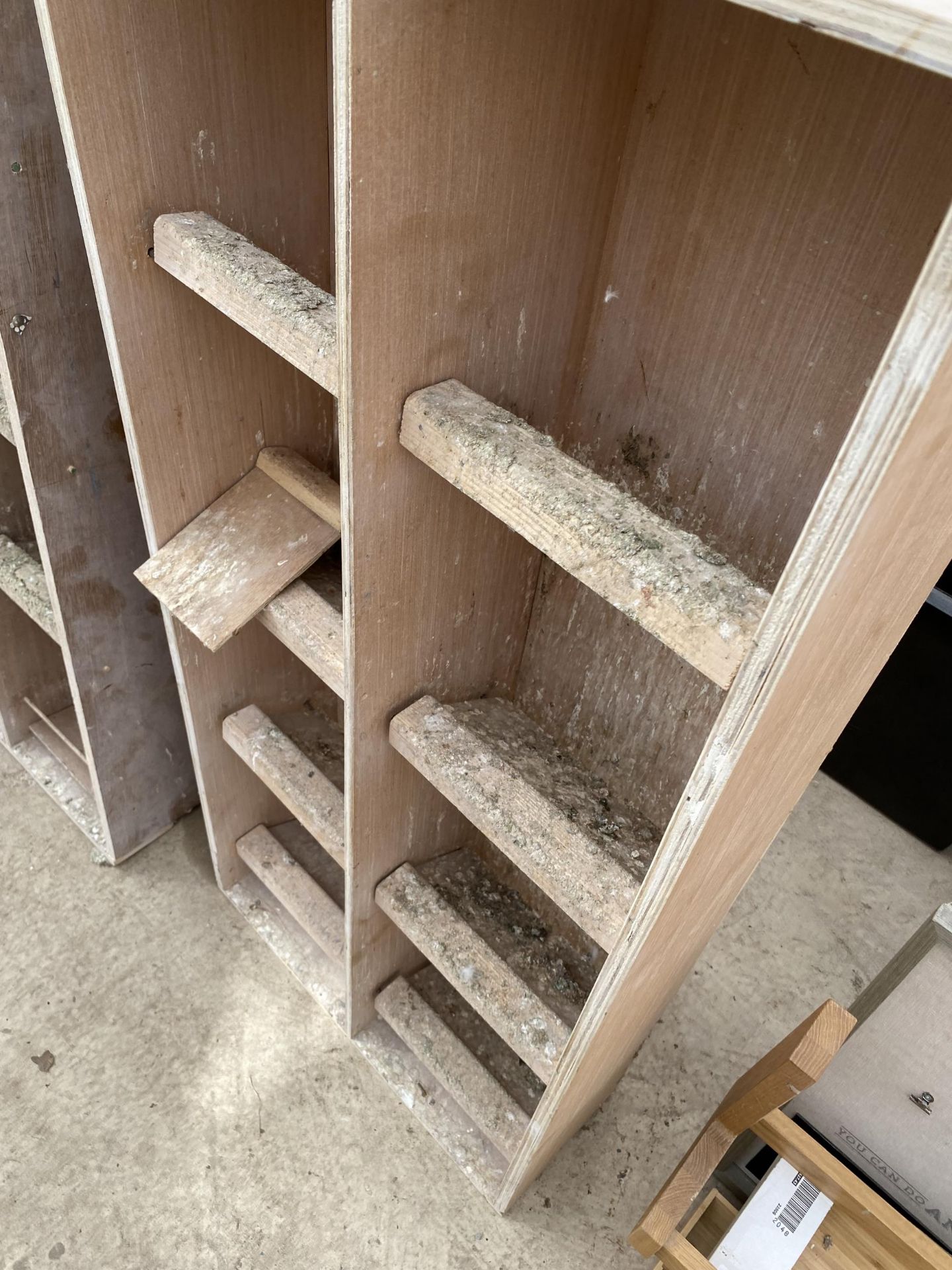 THREE SECTIONS OF WOODEN PIGEON LOFT PERCHES - Image 2 of 3