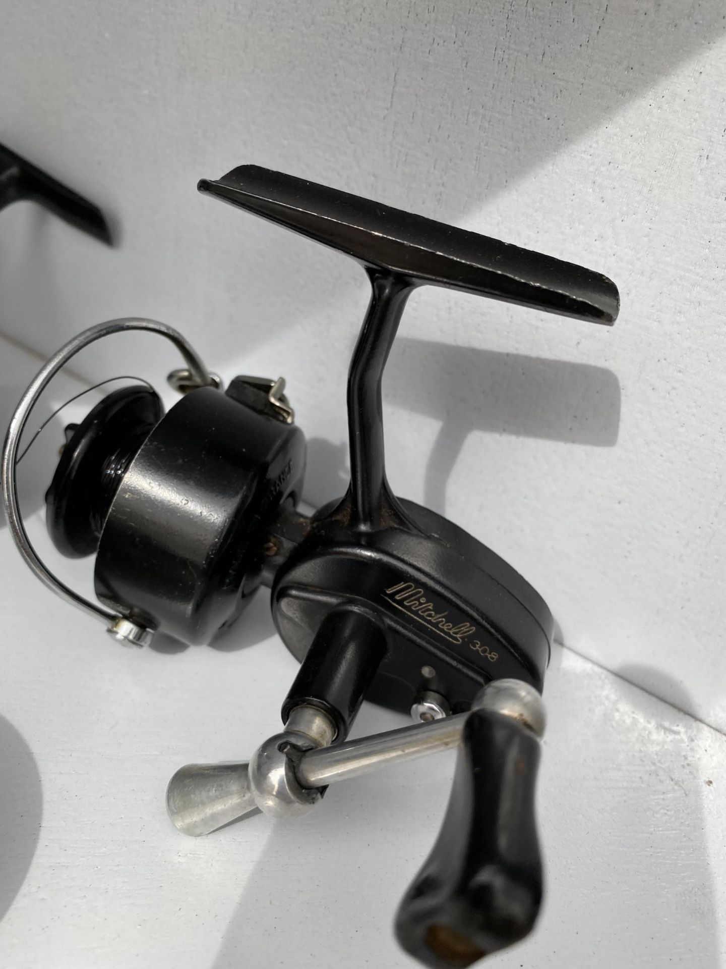 THREE MITCHELL FIXED SPOOL FISHING REELS CONSISTING OF TWO 300A WITH SPARE SPOOLS AND A 308 PRINCE - Image 3 of 4