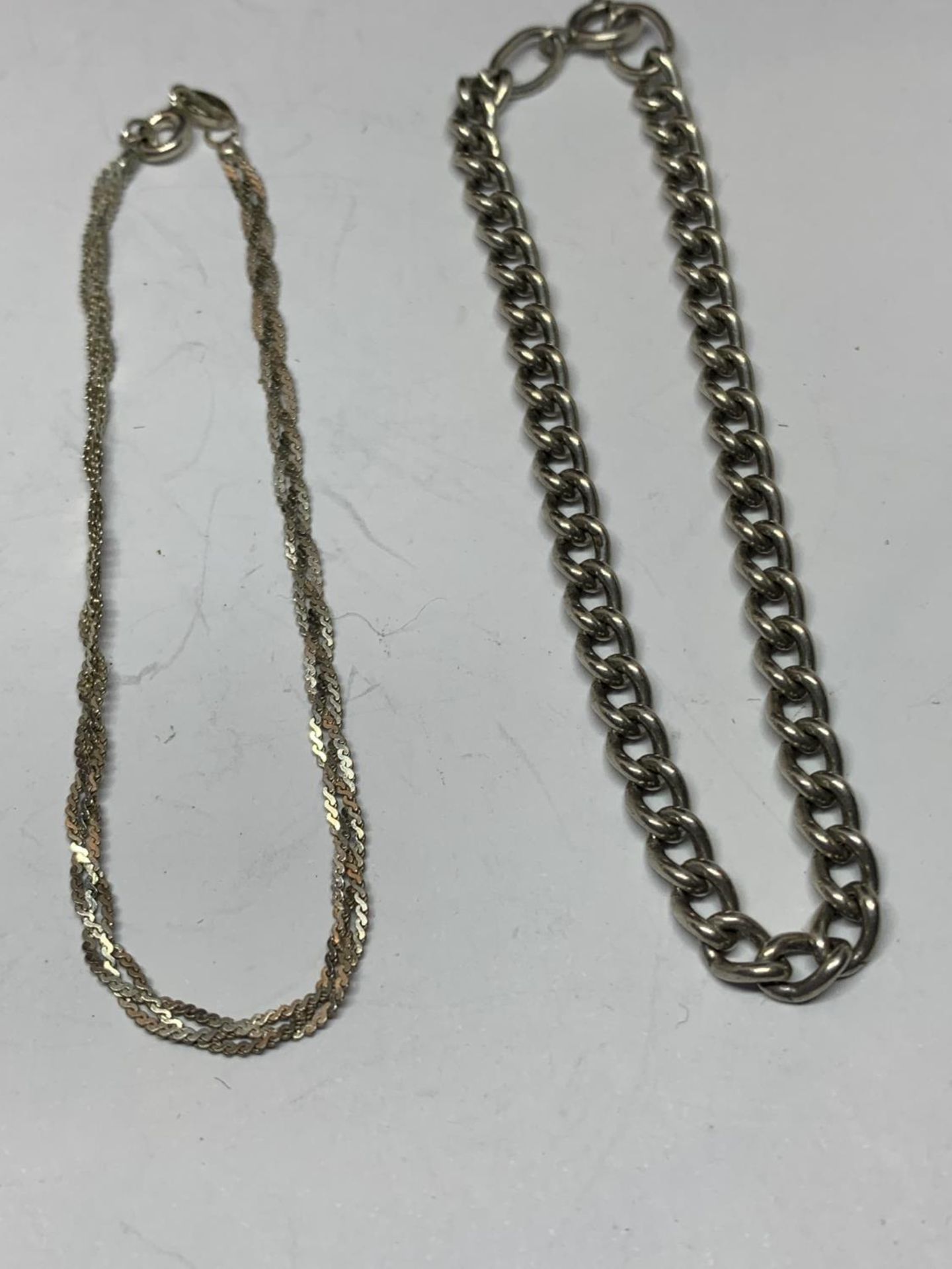 FOUR VARIOUS SILVER BRACLETS - Image 2 of 3