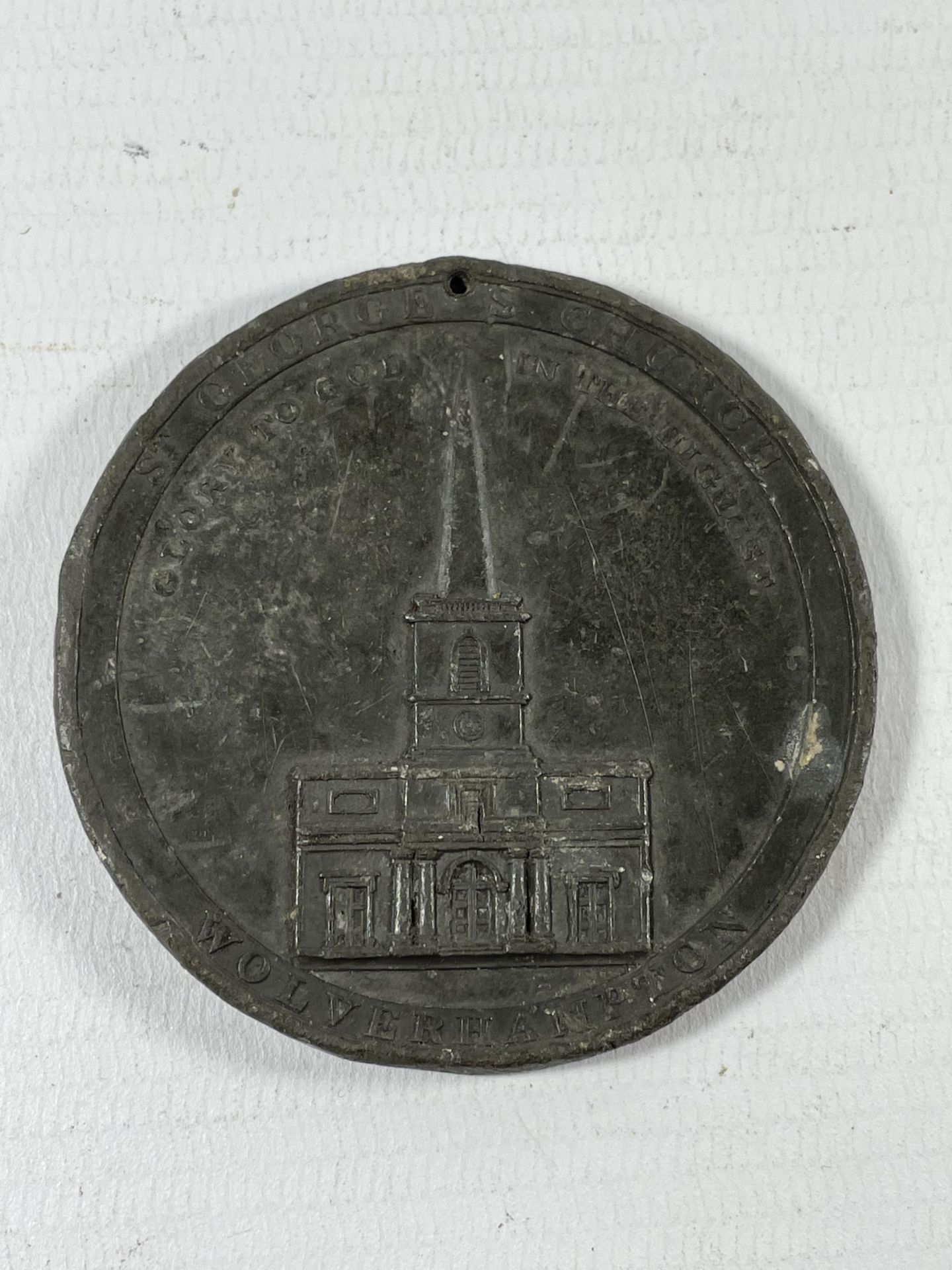 A MEDAL TO COMMEMORATE ST GEORGE'S CHURCH, WOLVERHAMPTON