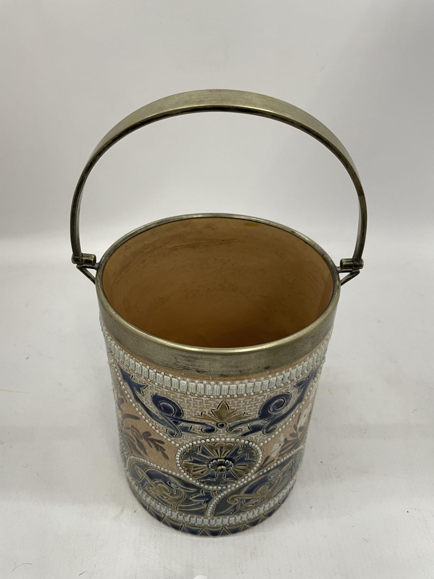 A ROYAL DOULTON LAMBETH ART NOUVEAU ICE BUCKET