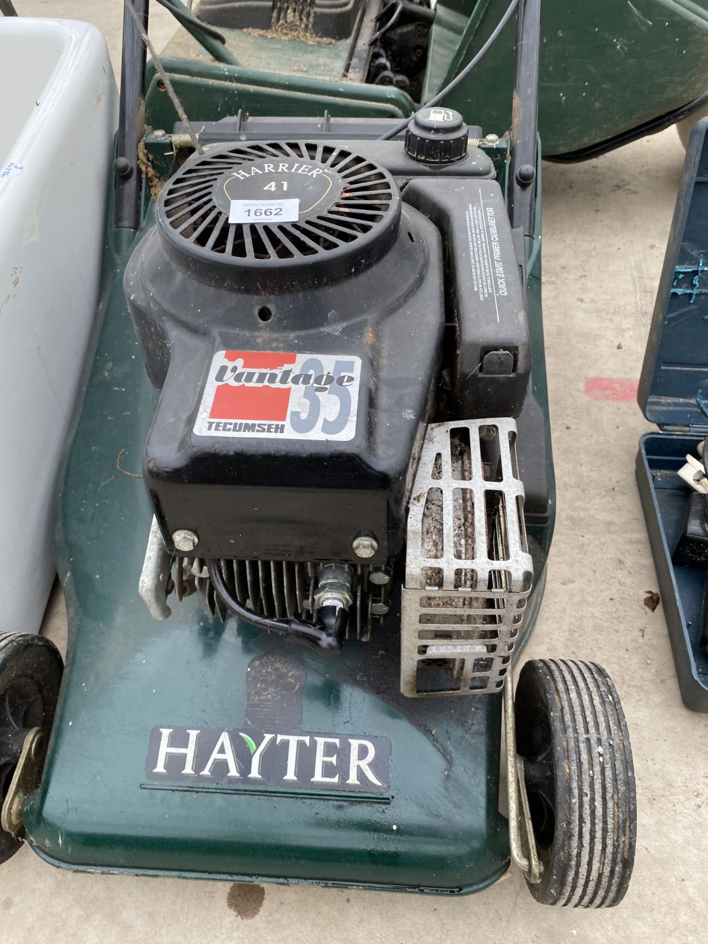 A HAYTER HARRIER 41 PETROL LAWN MOWER LACKING GRASS BOX - Image 2 of 2