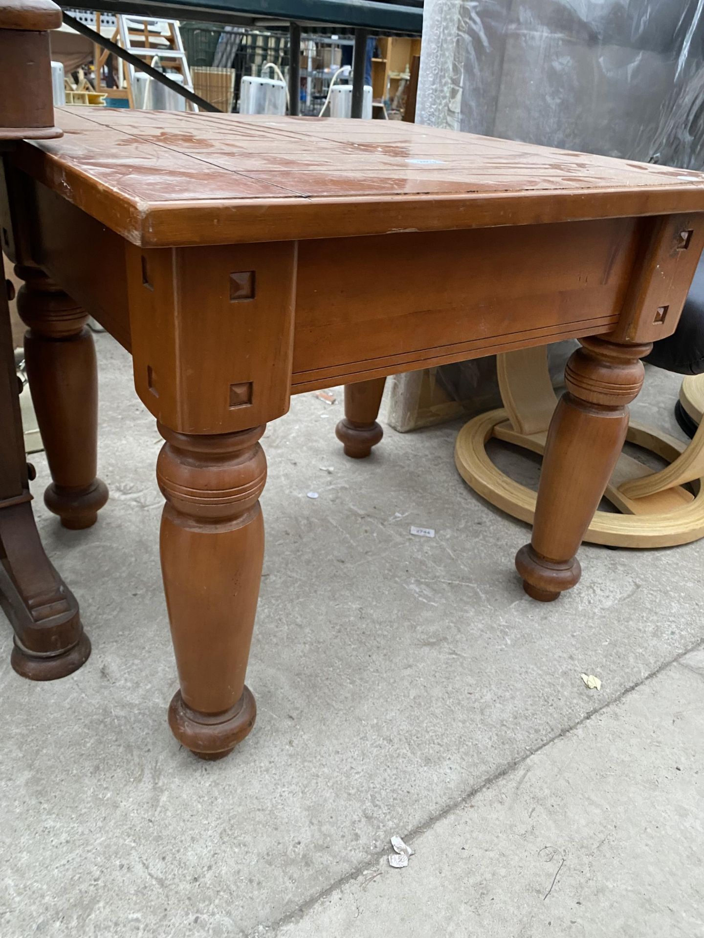 A MODERN PINE LAMP TABLE - Image 2 of 2