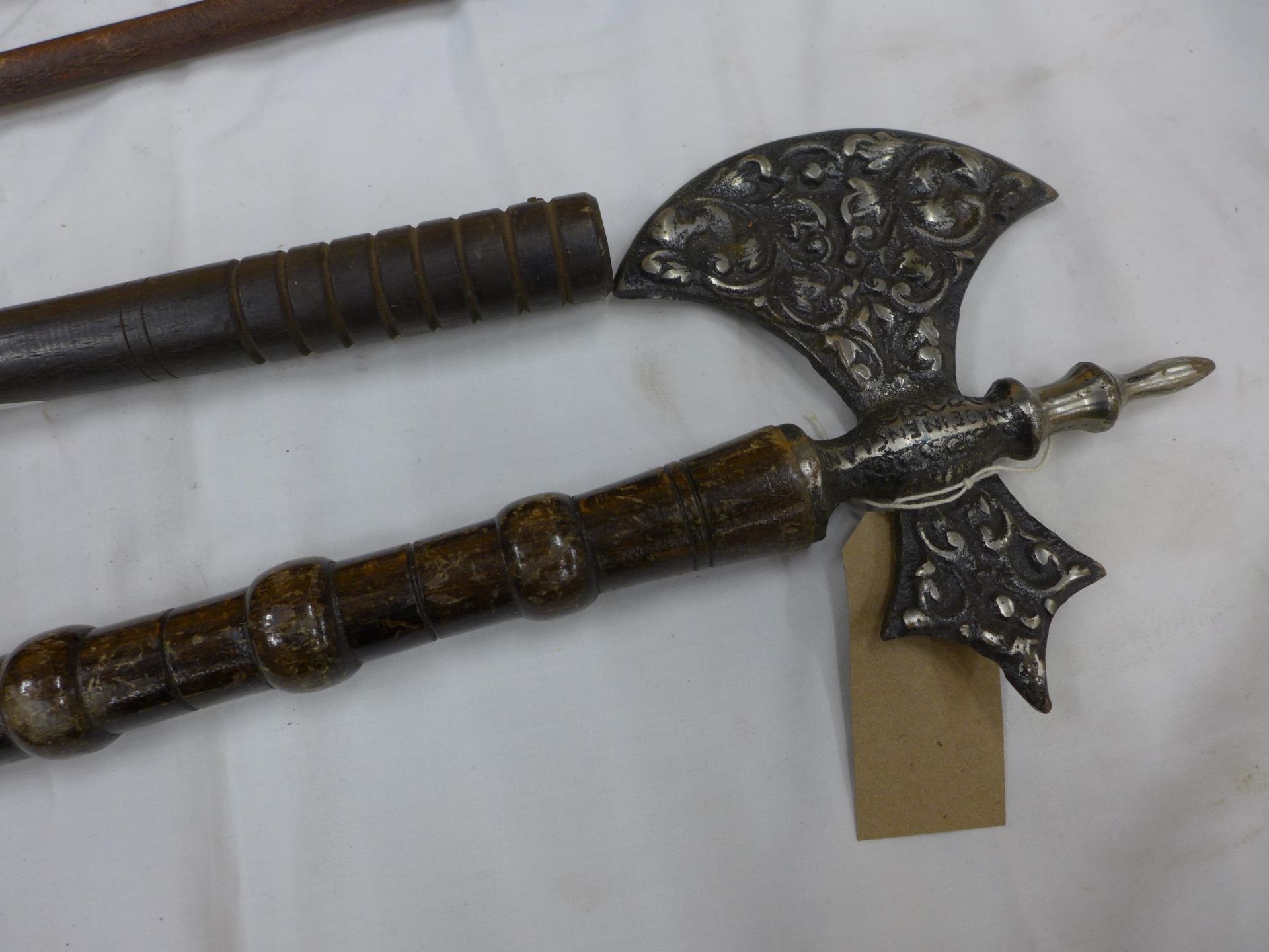 FOUR REPRODUCTION MEDIEVAL AXES - Image 2 of 3
