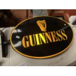 A LARGE ILLUMINATED 'GUINNESS' SIGN, 84CM INCLUDING BRACKET